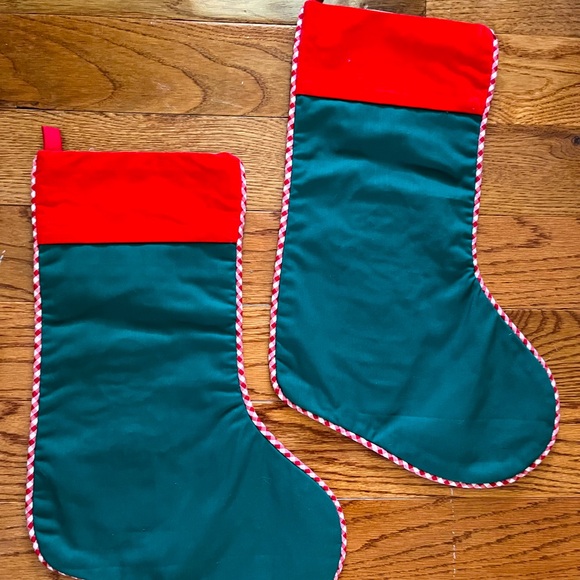 Set of 2 Vintage Christmas Stockings – Kids Theme – Made in Philippines - Picture 10 of 11
